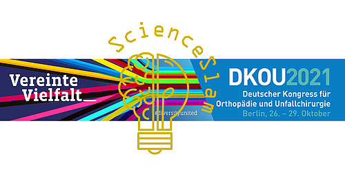 Logo des Science Slam 2021 auf dem DKOU 2021